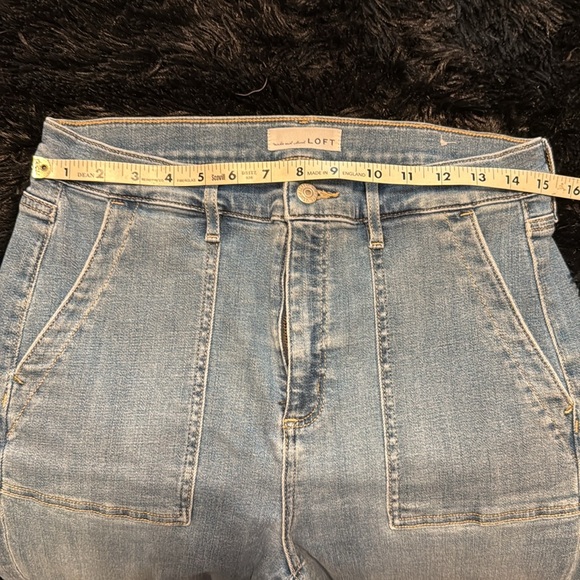 LOFT Blue Flare & Wide Leg Jeans - Picture 9 of 9